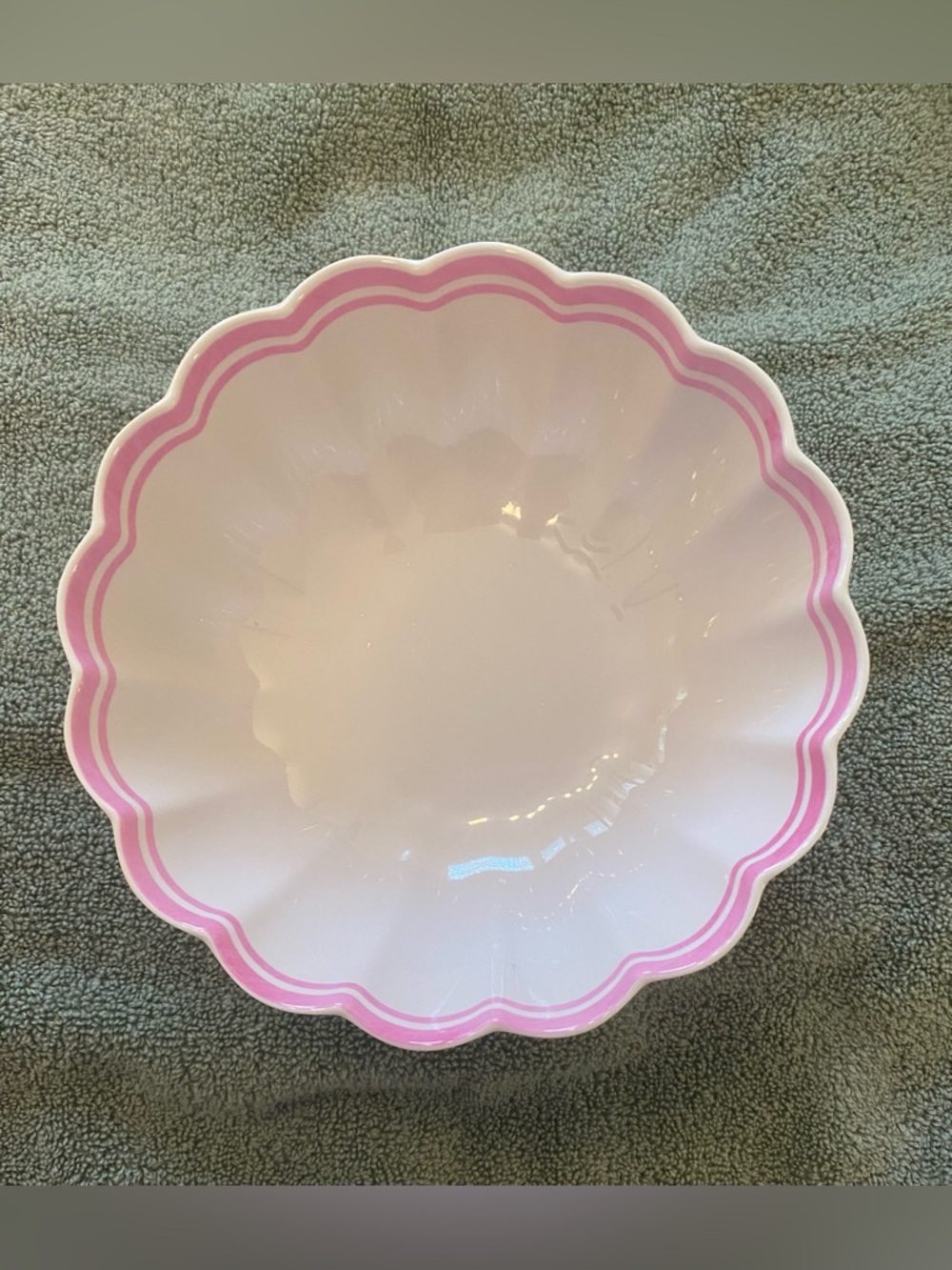 Celebrate It Pink Scalloped Party Bowl